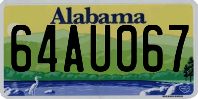 AL license plate 64AU067