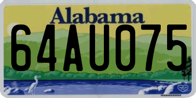 AL license plate 64AU075