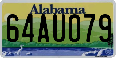 AL license plate 64AU079