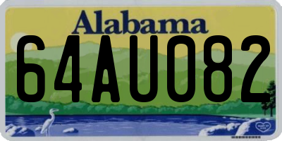 AL license plate 64AU082