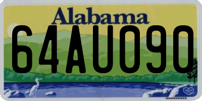 AL license plate 64AU090
