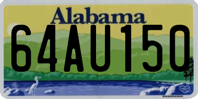 AL license plate 64AU150