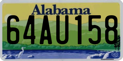 AL license plate 64AU158