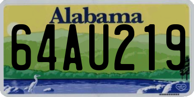 AL license plate 64AU219