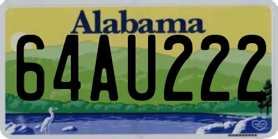AL license plate 64AU222