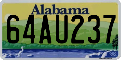 AL license plate 64AU237
