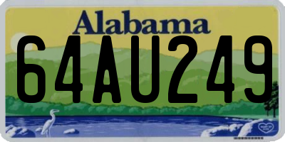 AL license plate 64AU249