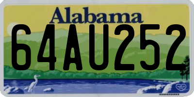 AL license plate 64AU252