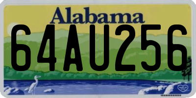 AL license plate 64AU256