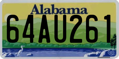AL license plate 64AU261