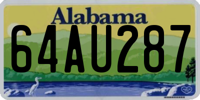 AL license plate 64AU287