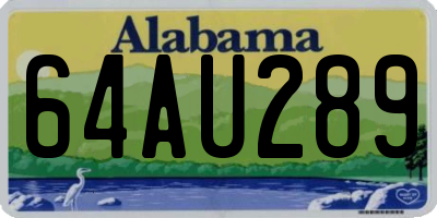 AL license plate 64AU289