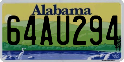 AL license plate 64AU294