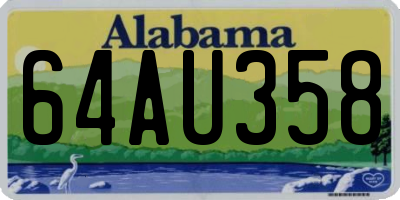 AL license plate 64AU358