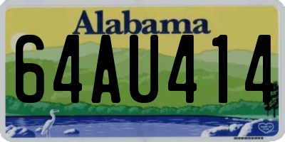 AL license plate 64AU414