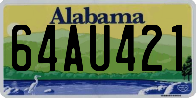AL license plate 64AU421
