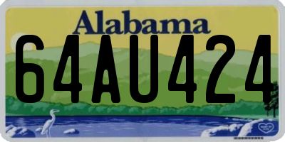 AL license plate 64AU424