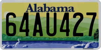 AL license plate 64AU427