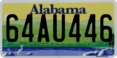 AL license plate 64AU446