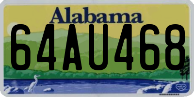AL license plate 64AU468