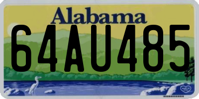 AL license plate 64AU485