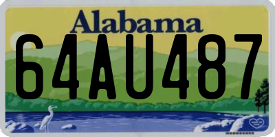 AL license plate 64AU487
