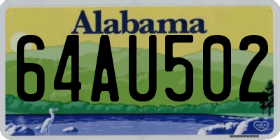 AL license plate 64AU502