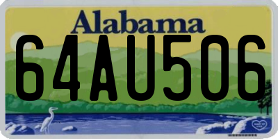 AL license plate 64AU506