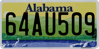 AL license plate 64AU509