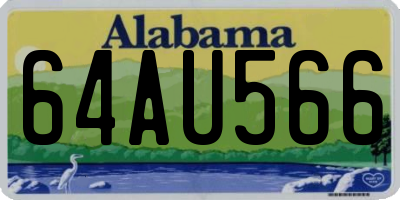 AL license plate 64AU566