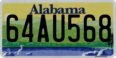 AL license plate 64AU568
