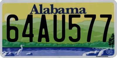 AL license plate 64AU577