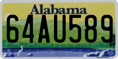 AL license plate 64AU589