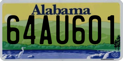 AL license plate 64AU601