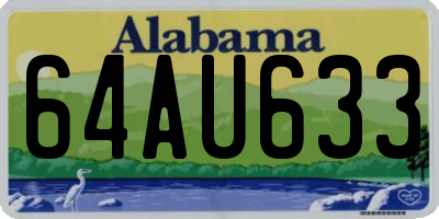 AL license plate 64AU633