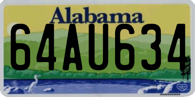 AL license plate 64AU634