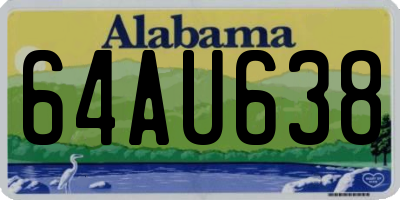 AL license plate 64AU638