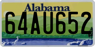 AL license plate 64AU652