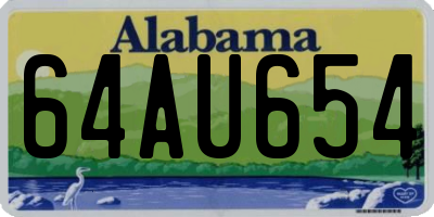 AL license plate 64AU654