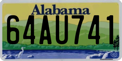 AL license plate 64AU741