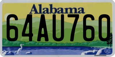 AL license plate 64AU760
