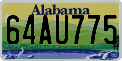 AL license plate 64AU775