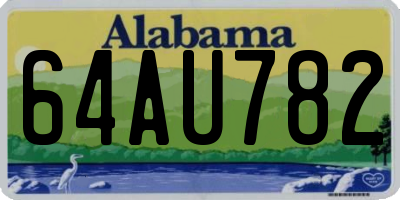 AL license plate 64AU782