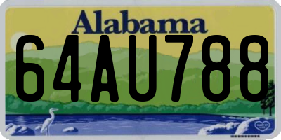 AL license plate 64AU788