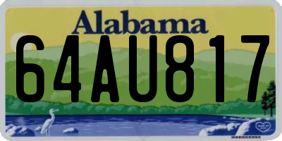 AL license plate 64AU817