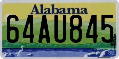 AL license plate 64AU845
