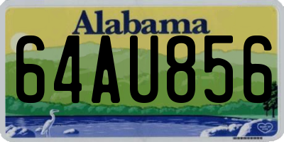 AL license plate 64AU856