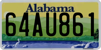 AL license plate 64AU861