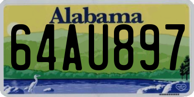 AL license plate 64AU897