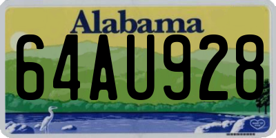 AL license plate 64AU928